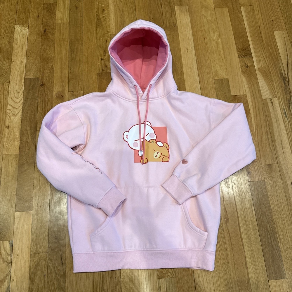 Milk Mocha‎ Bear: Pink Smooch Hoodies - M